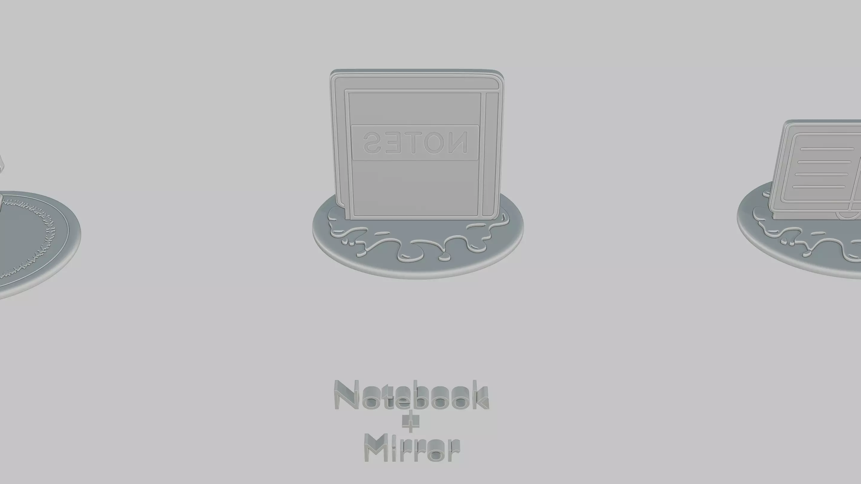 Dark Academia Pack Emoji Statues 3D print model_42