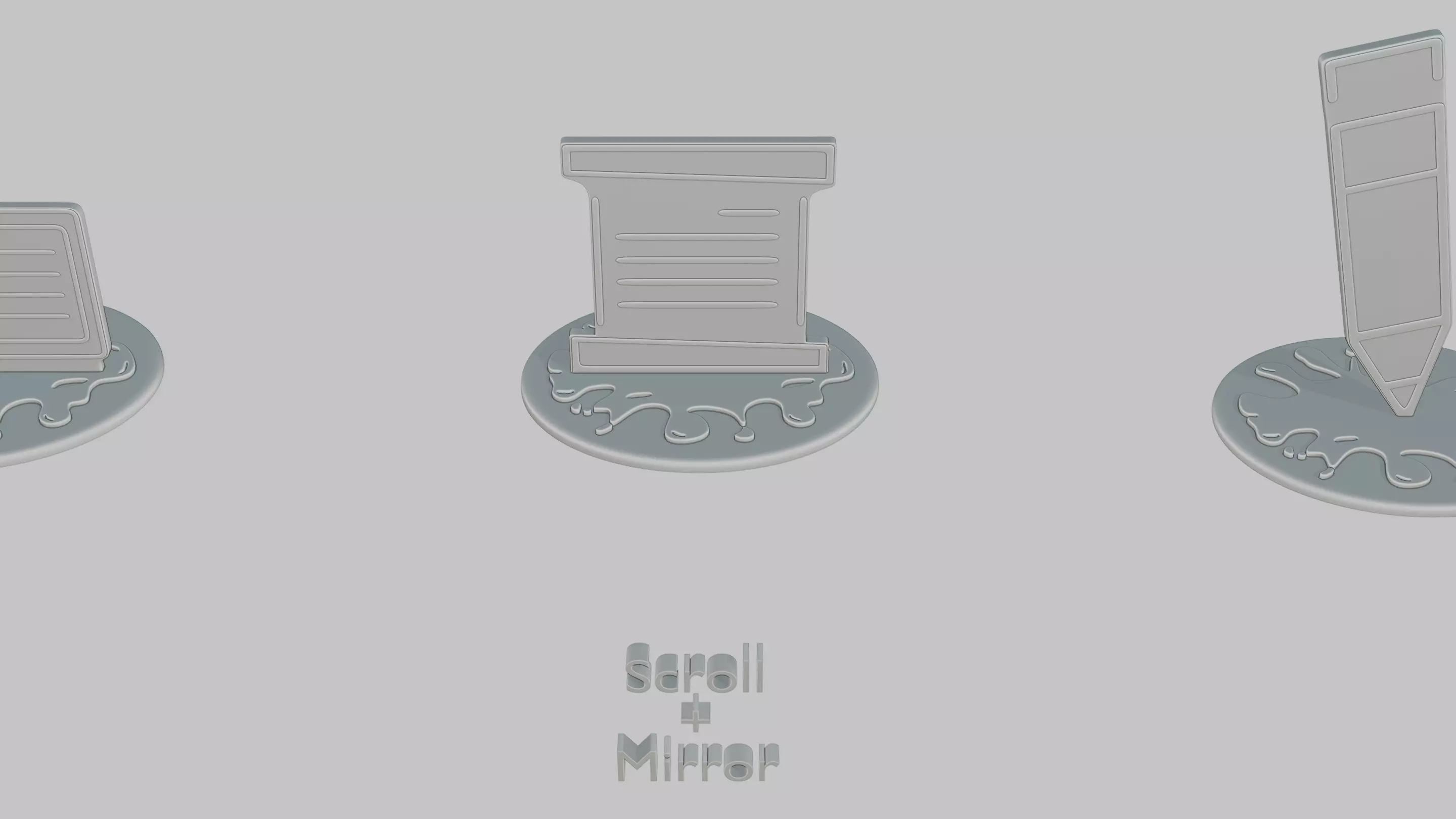 Dark Academia Pack Emoji Statues 3D print model_46