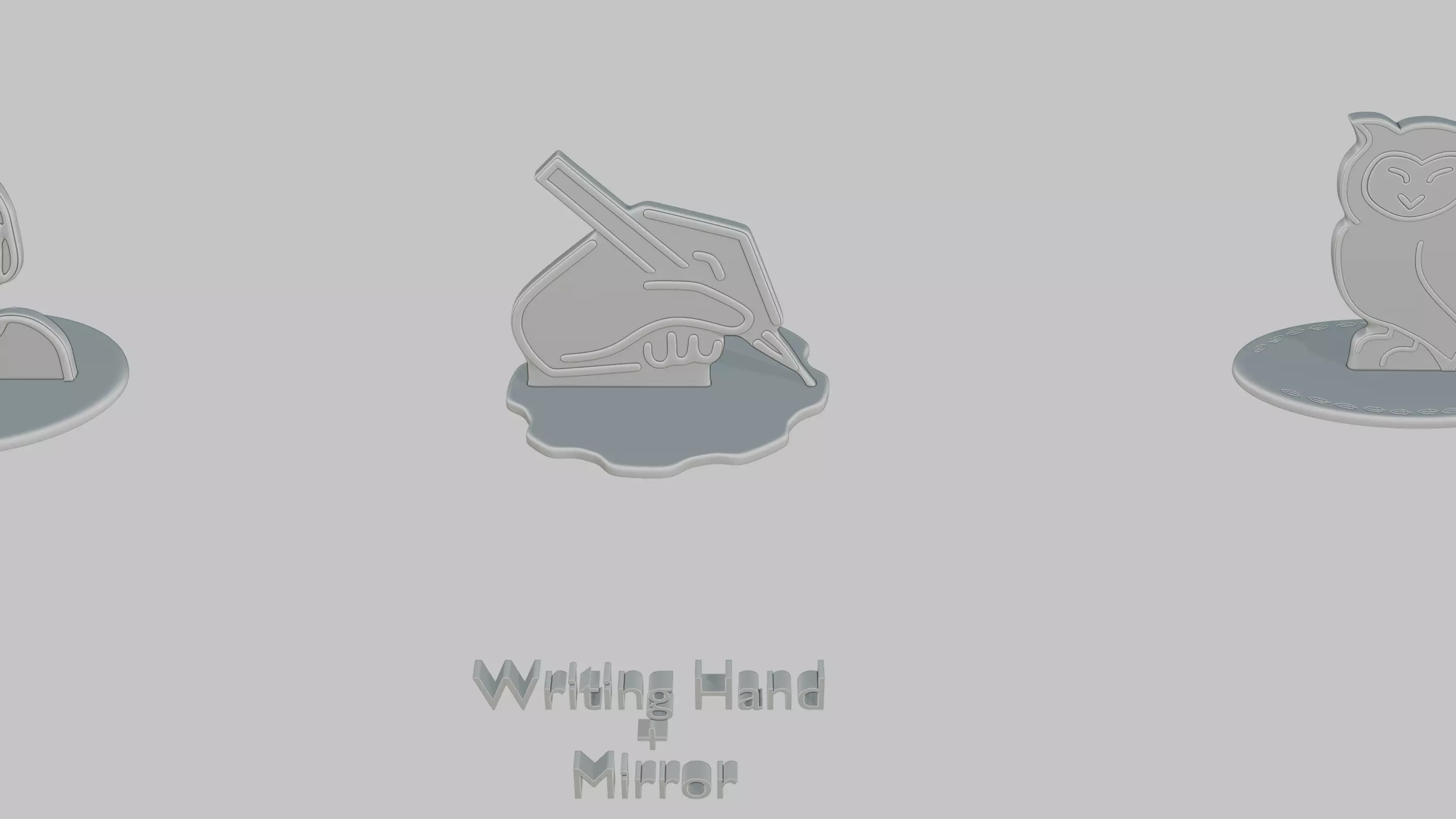 Dark Academia Pack Emoji Statues 3D print model_6