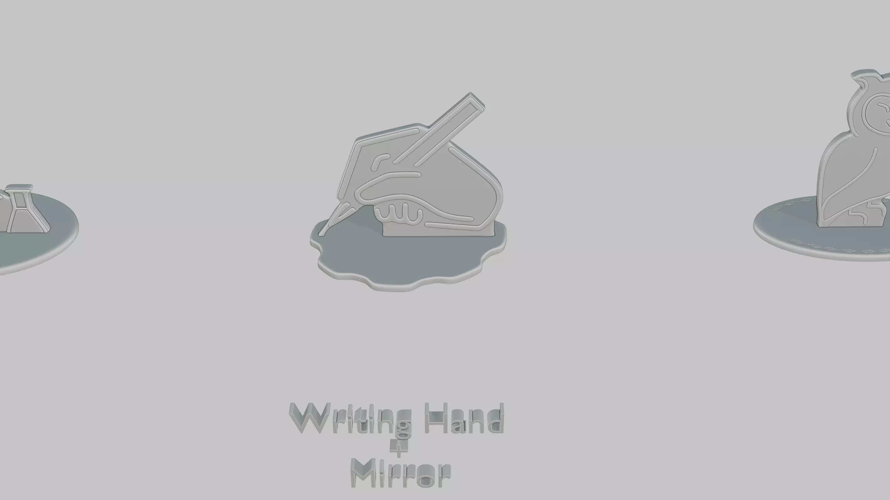 Dark Academia Pack Emoji Statues 3D print model_5