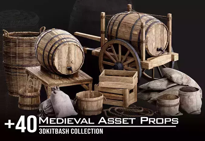 Medieval Asset Props