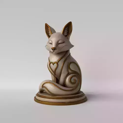 Art Deco and Minimalist Fox