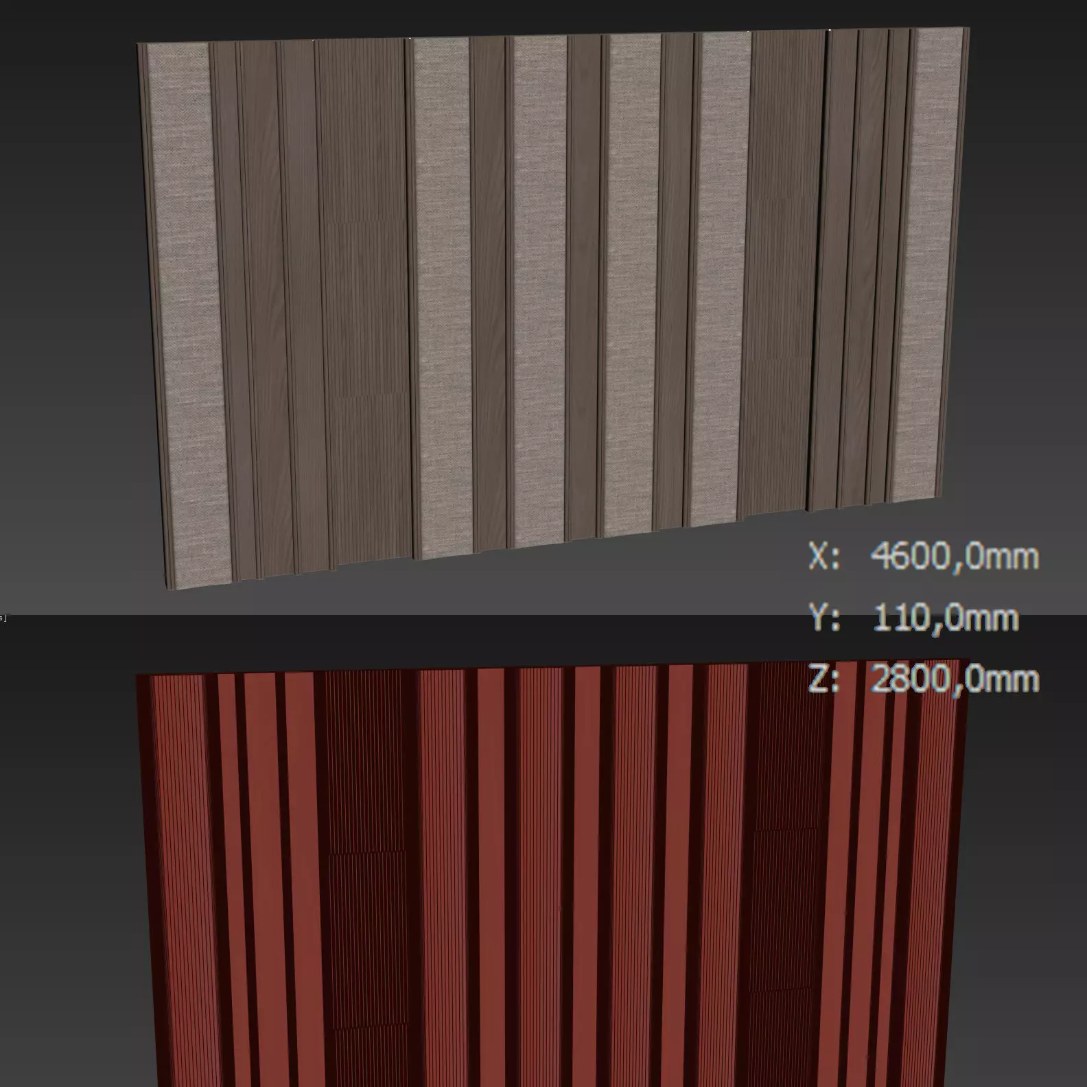 Decorative V65 Wall Panels 3D model_3