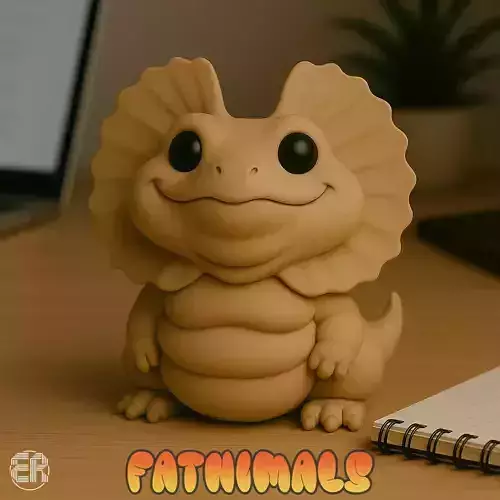 Frilled Lizard - Fatnimals Collection 3D print model