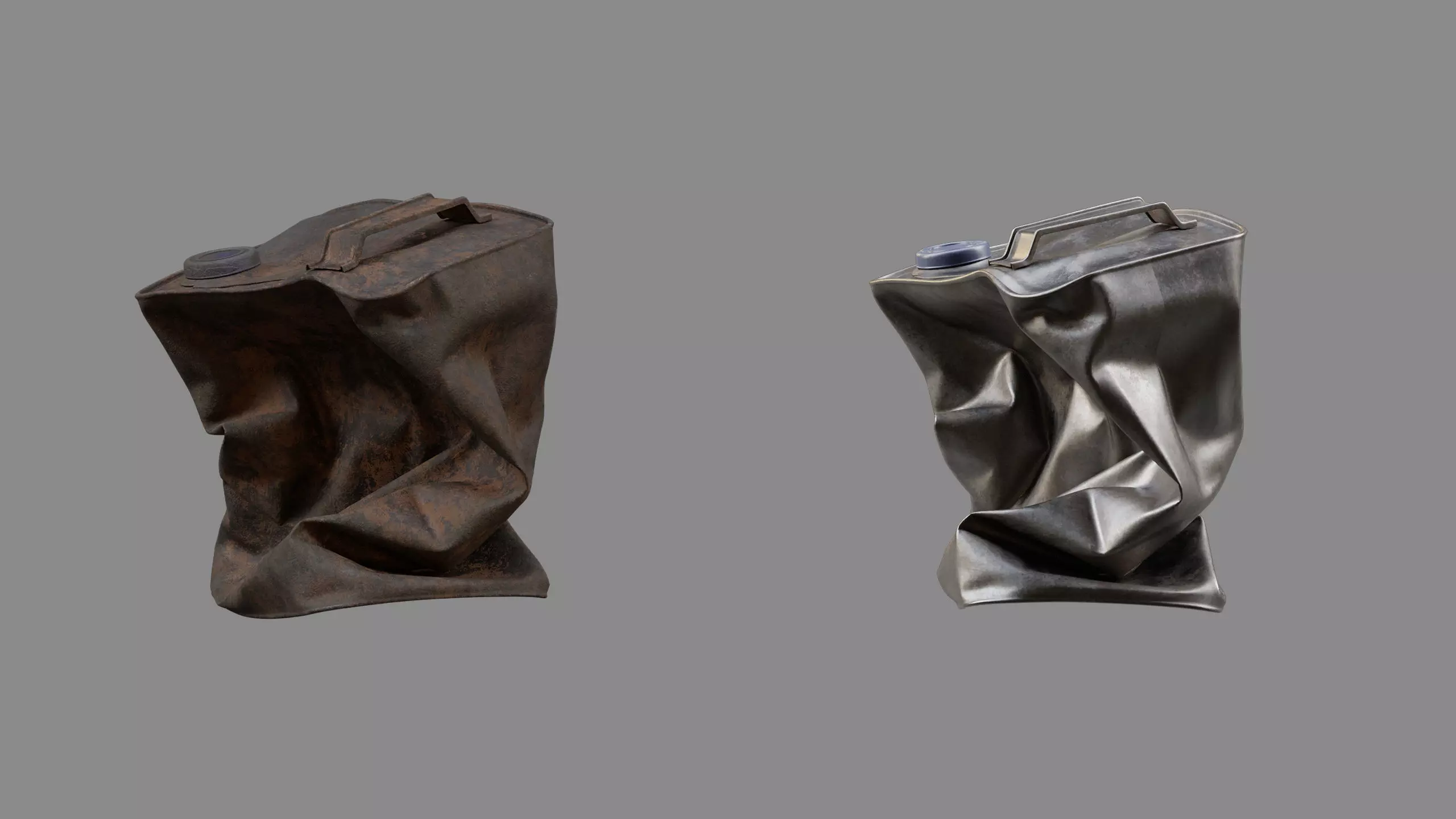 Crushed Paint Can Rectangular 06 3D model_4