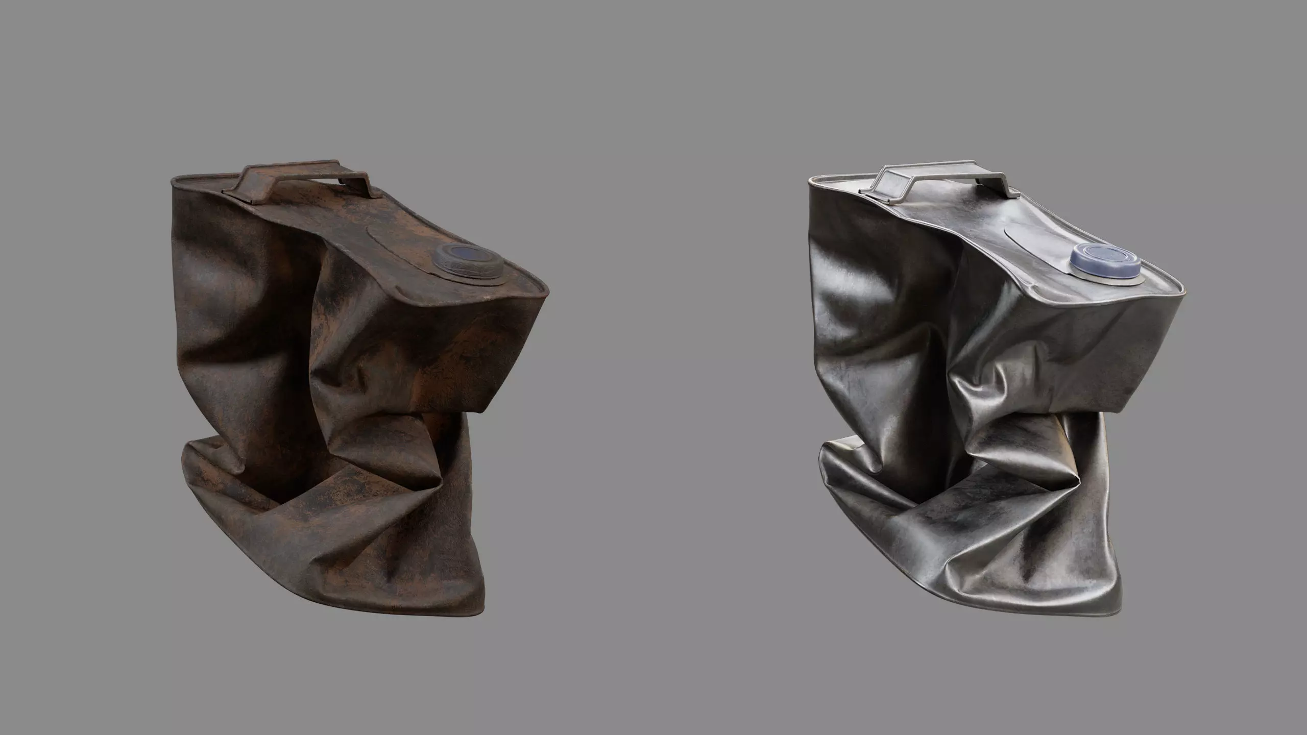 Crushed Paint Can Rectangular 06 3D model_7