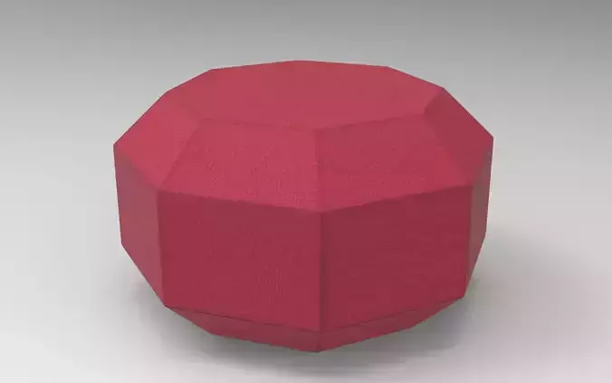 Middo Pouf Low-poly 3D model