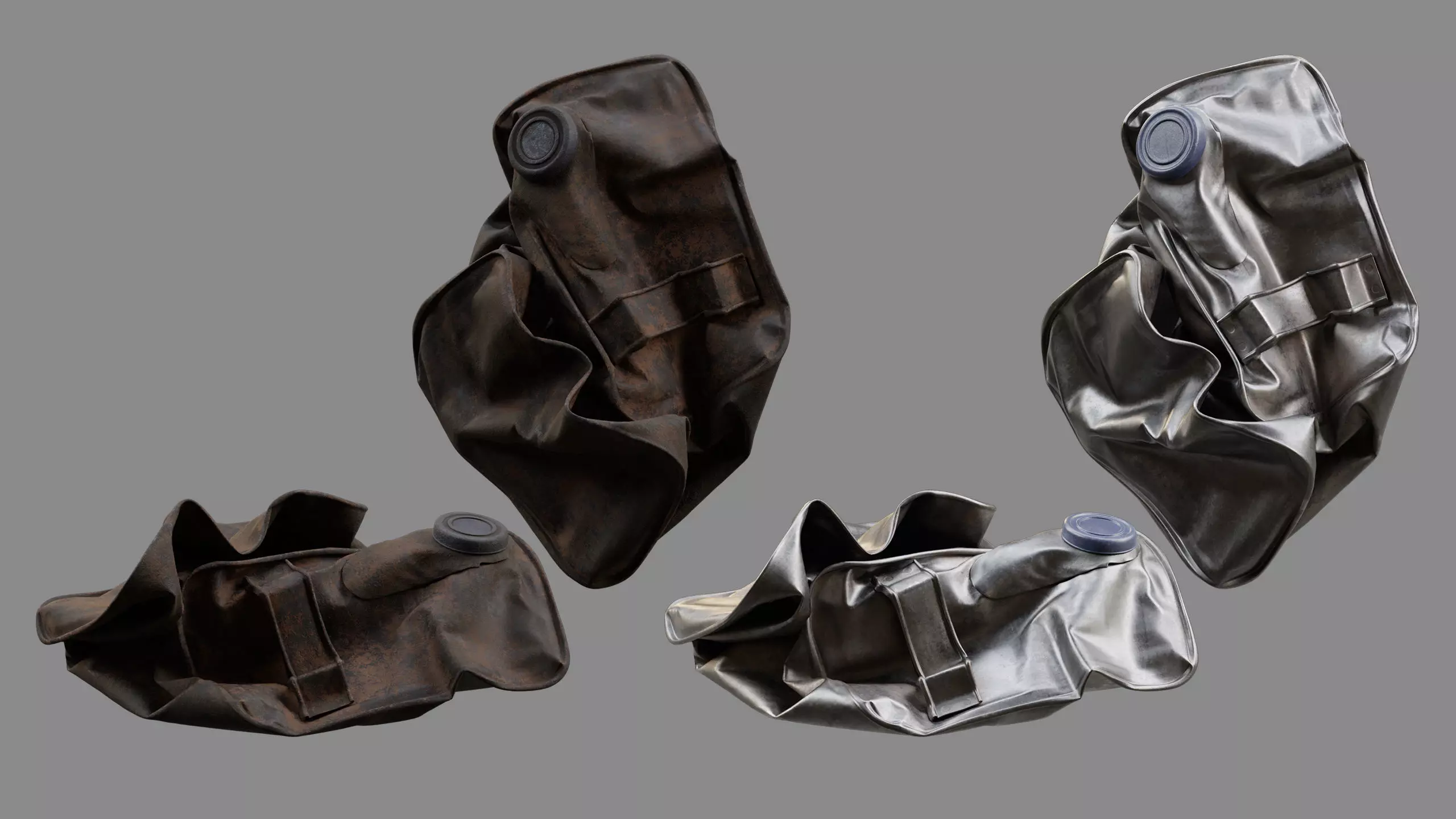 Crushed Paint Can Rectangular 07 3D model_0