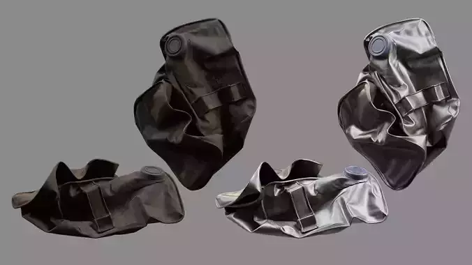 Crushed Paint Can Rectangular 07 3D model