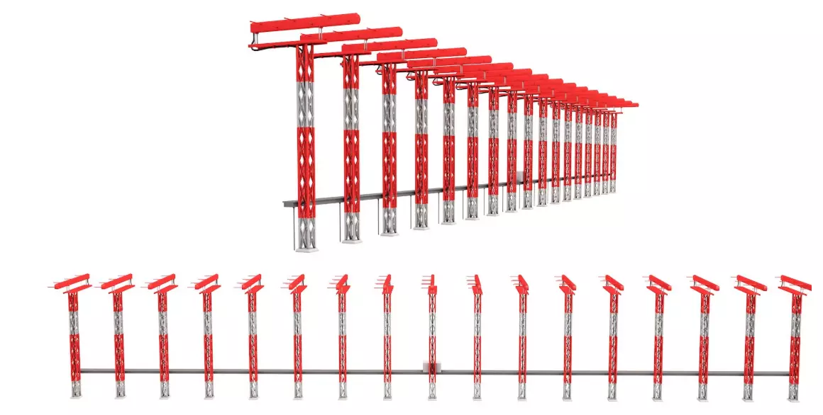 Instrument Landing System Mast Clean 3D model