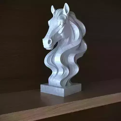 Minimalist Horse Bust