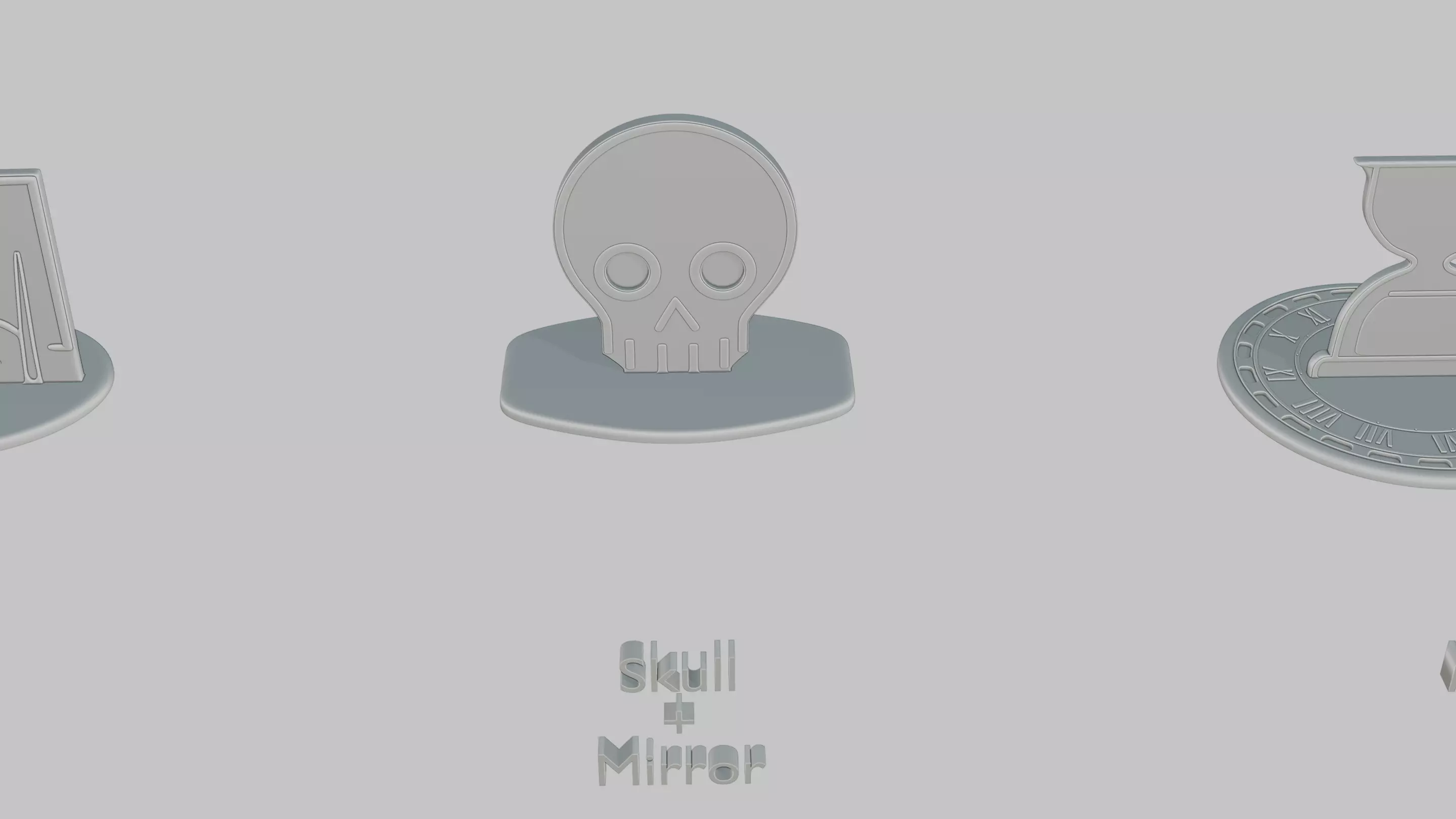 Dark Academia Mini Pack Emoji Statues 3D print model_2