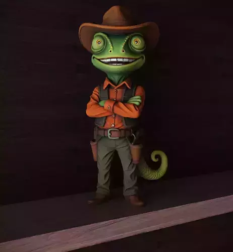 COWBOY RANGO 3D print model