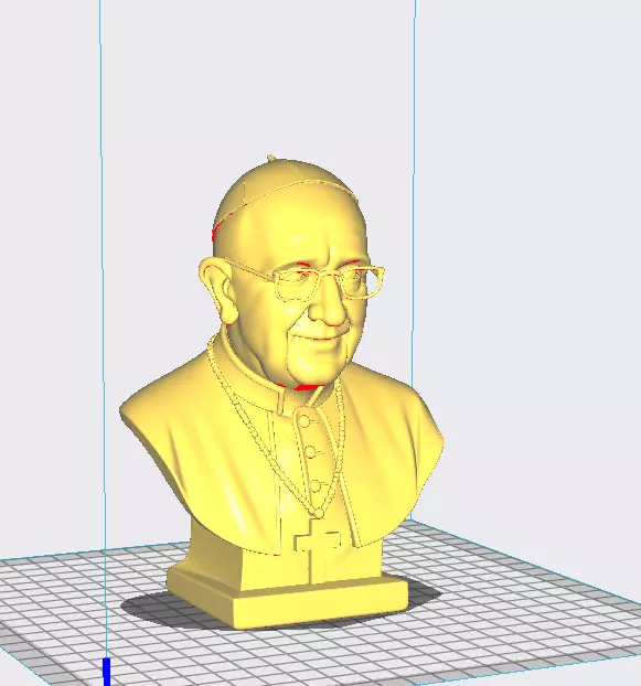 Bust of Pope Francis busto del Papa Francisco 3D print model