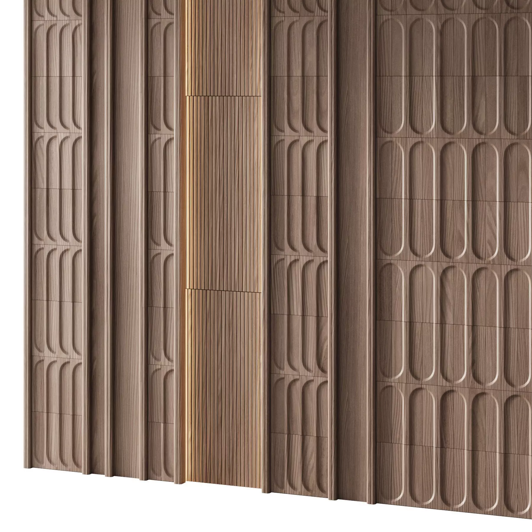 Decorative V66 Wall Panels 3D model_2