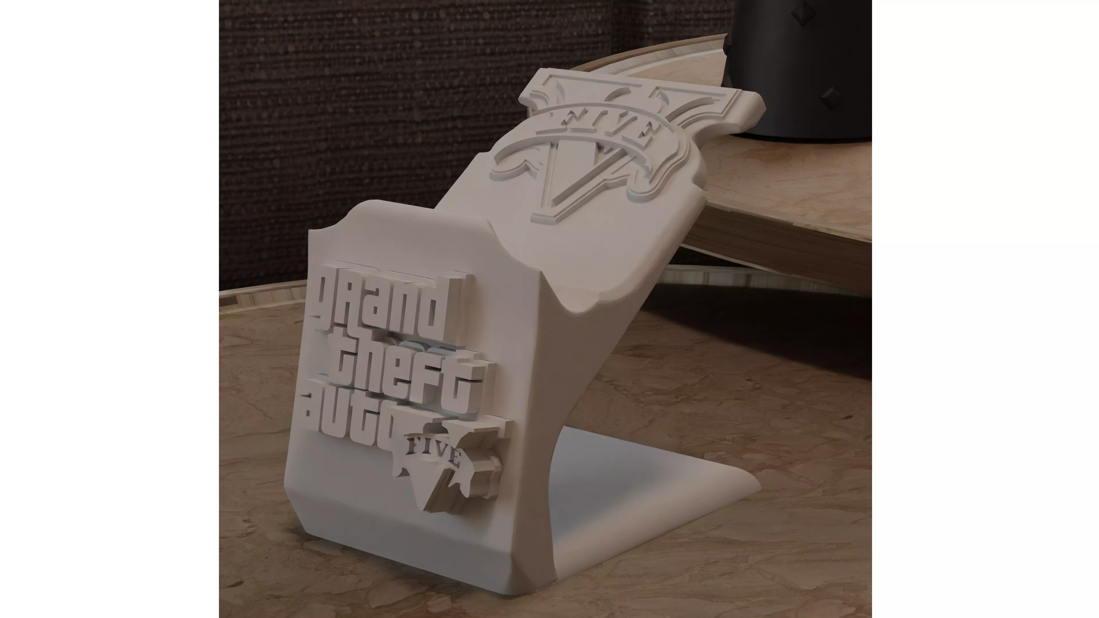 Gta v Dualshock holder 3D print model