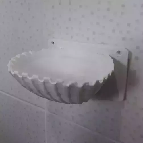 shell shaped soap dish 3D print model