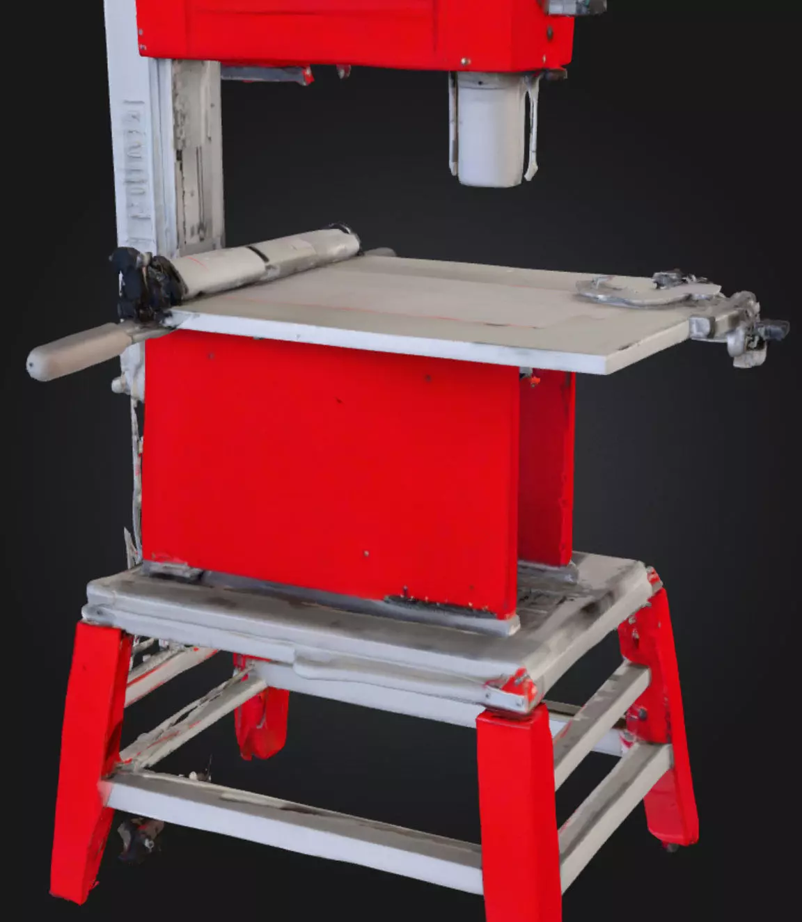 Einhell Wood Band Saw High-Quality 3D Printable Model Low-poly 3D model_6