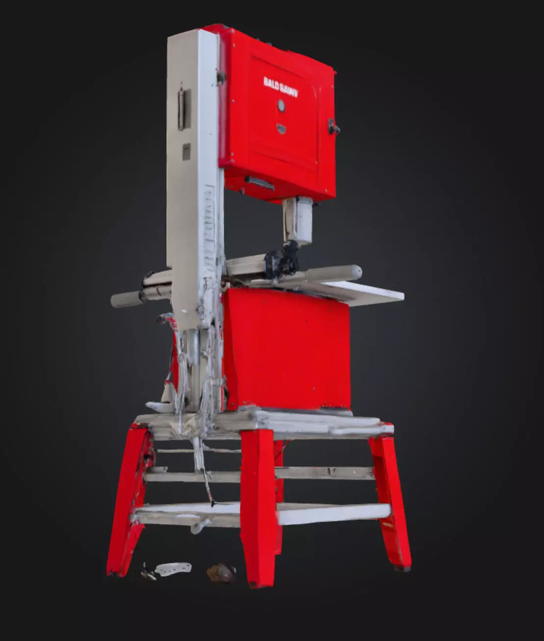 Einhell Wood Band Saw High-Quality 3D Printable Model Low-poly 3D model_4