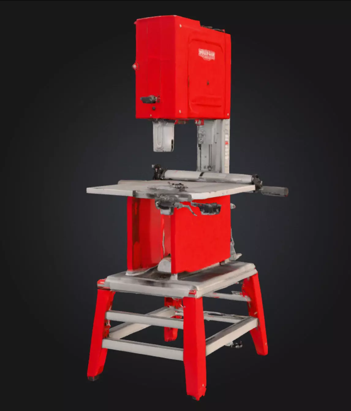 Einhell Wood Band Saw High-Quality 3D Printable Model Low-poly 3D model_1