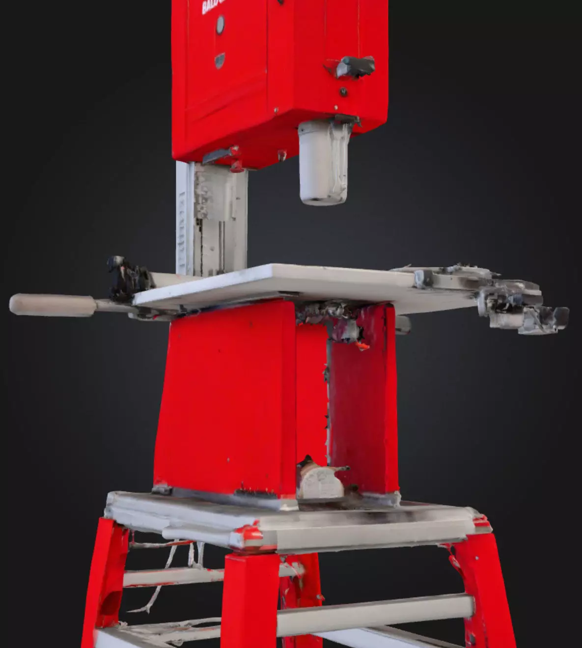 Einhell Wood Band Saw High-Quality 3D Printable Model Low-poly 3D model_8