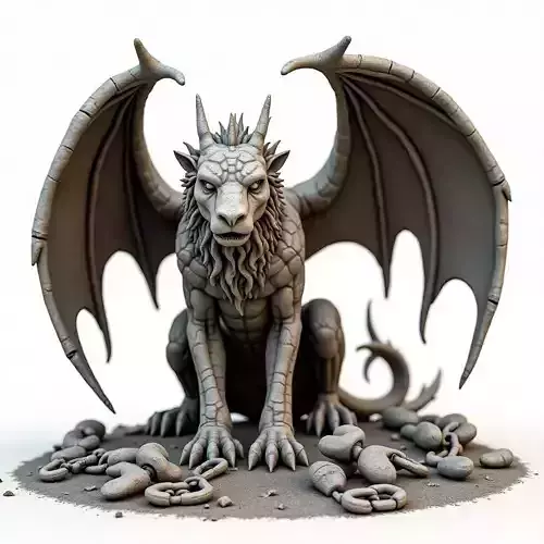 Majestic Fantasy Beast 3D Model Low-poly 3D model