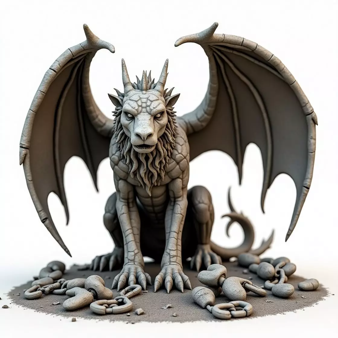 Majestic Fantasy Beast 3D Model Low-poly 3D model_0
