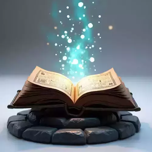 Magical Spellbook 3D Model Low-poly 3D model