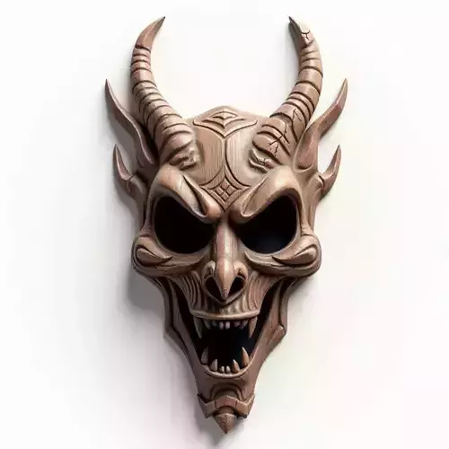 Demonic Skull Mask 3D Model Low-poly 3D model