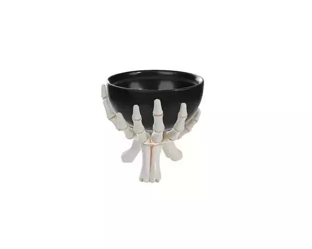 Skeleton Hand Bowl Stand Halloween Decorative Bowl Holder 3D print model