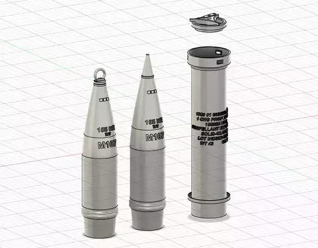 155 mm shell  propelling charge tube