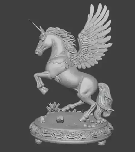 Pegasus 3D Model Mythical Winged Horse