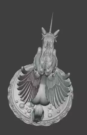 Pegasus 3D Model Mythical Winged Horse 3D print model_4