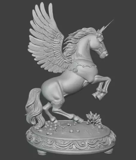 Pegasus 3D Model Mythical Winged Horse 3D print model_1