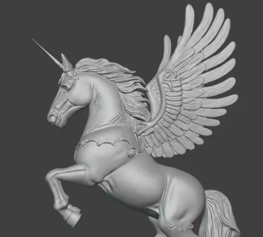 Pegasus 3D Model Mythical Winged Horse 3D print model_5