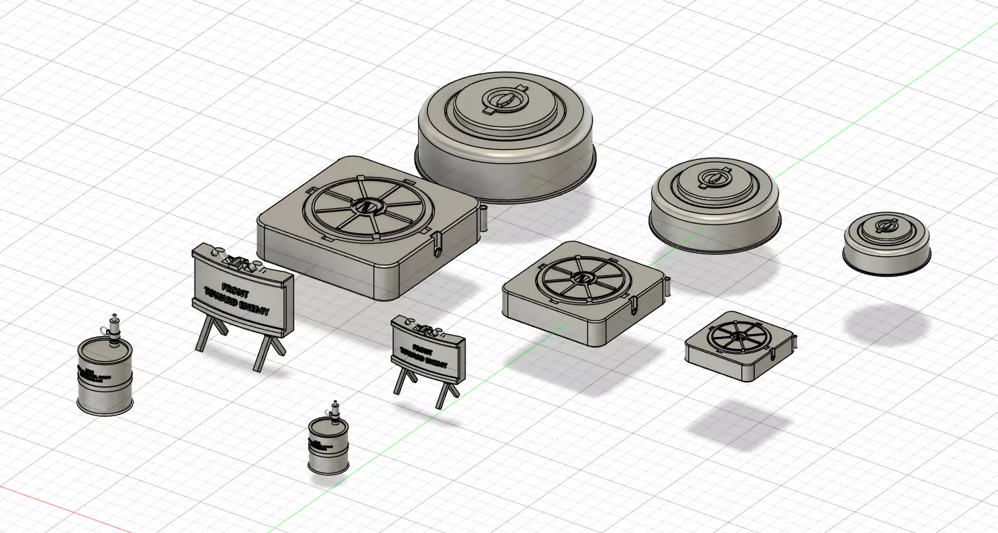 USA mines set 3D print model