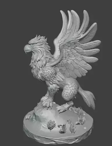 Griffin 3D Model Mythical Eagle Lion Creature
