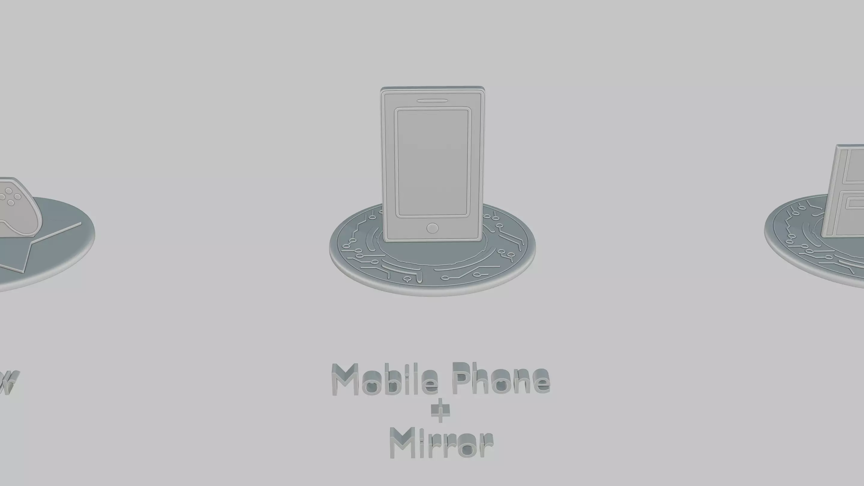 Digital World Mini Pack Emoji Statues 3D print model_3