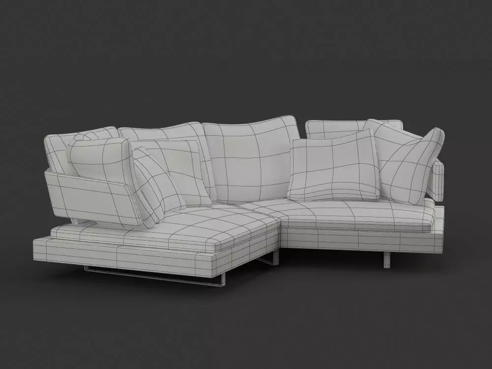 Corner Sofa Arne - Basic Model 3D model_3