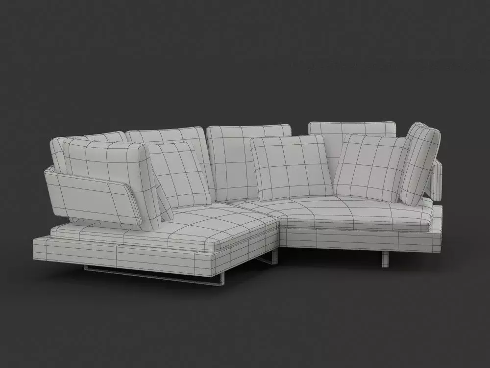 Corner Sofa Arne - Basic Model 3D model_2