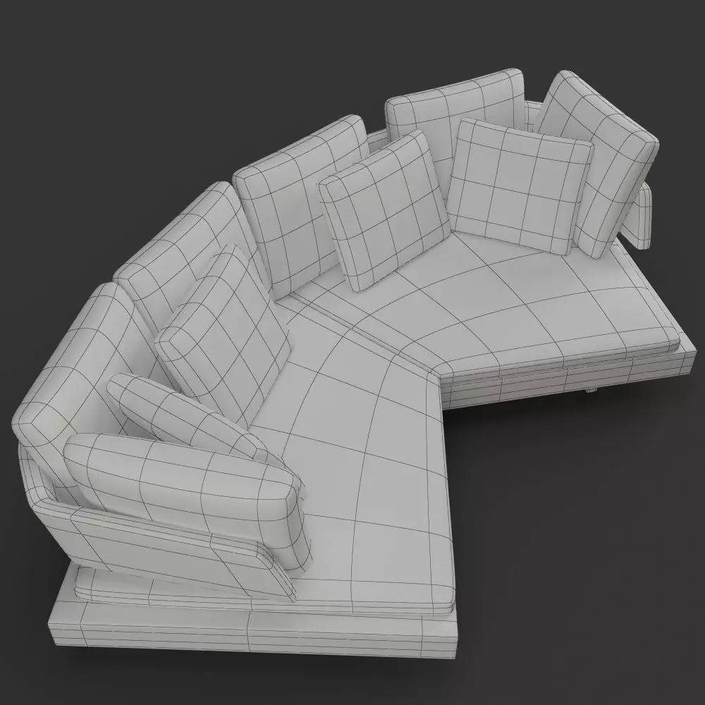 Corner Sofa Arne - Basic Model 3D model_4