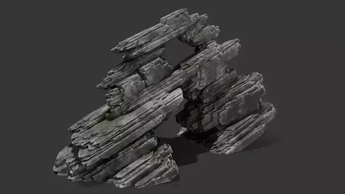 Cliff Rock with Multiple Textures