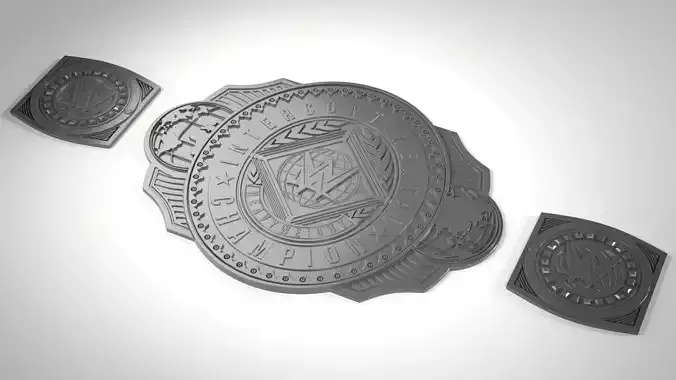 The WWE Intercontinental Championship Belt 3D print model