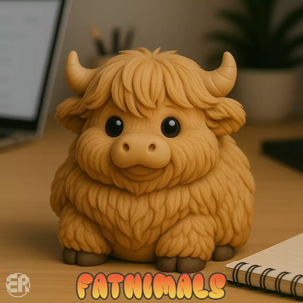 Highland Cow - Fatnimals Collection 3D print model_0