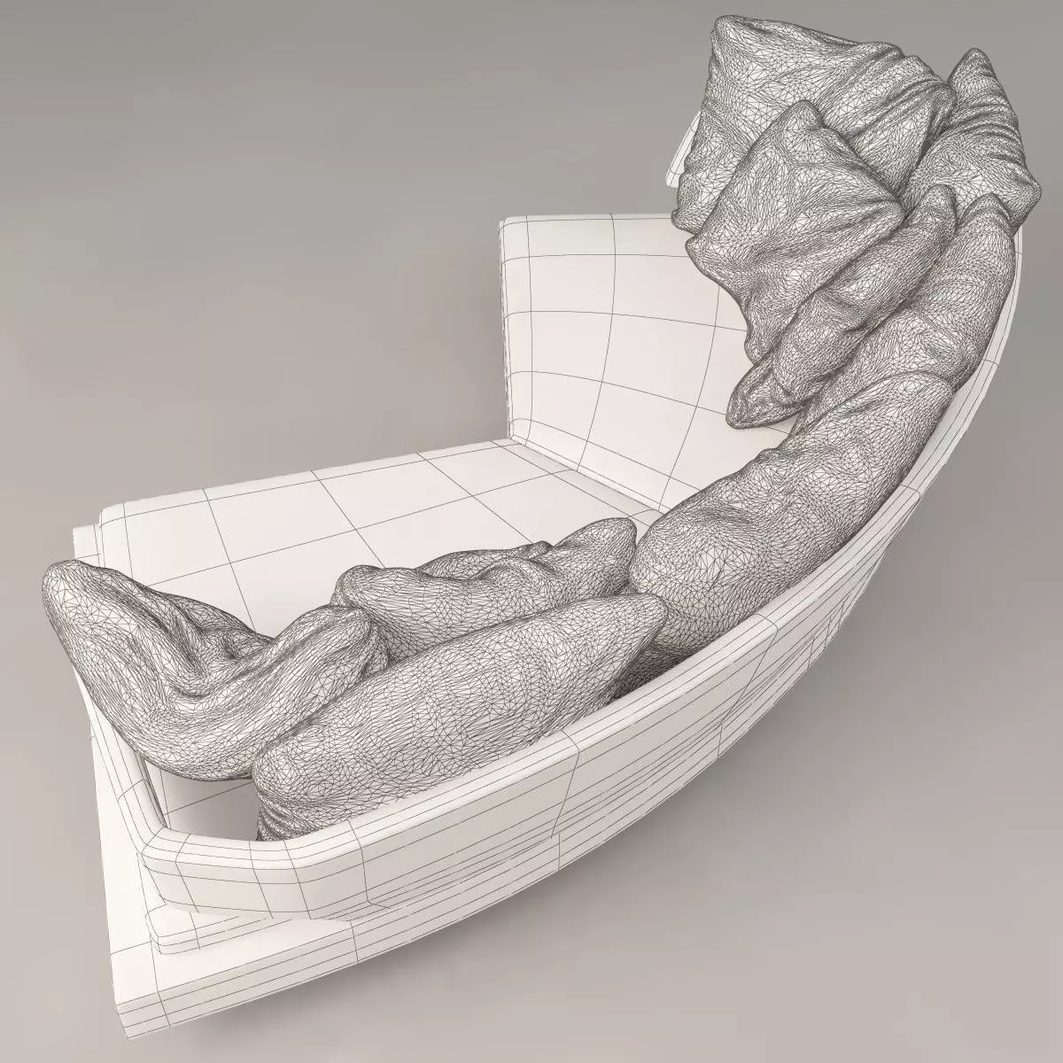 Corner Sofa Arne with Crumpled Pillows 3D model_6