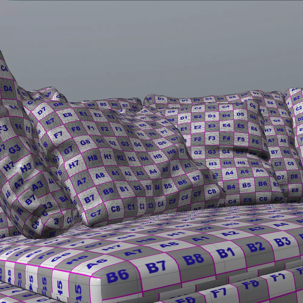 Corner Sofa Arne with Crumpled Pillows 3D model_11