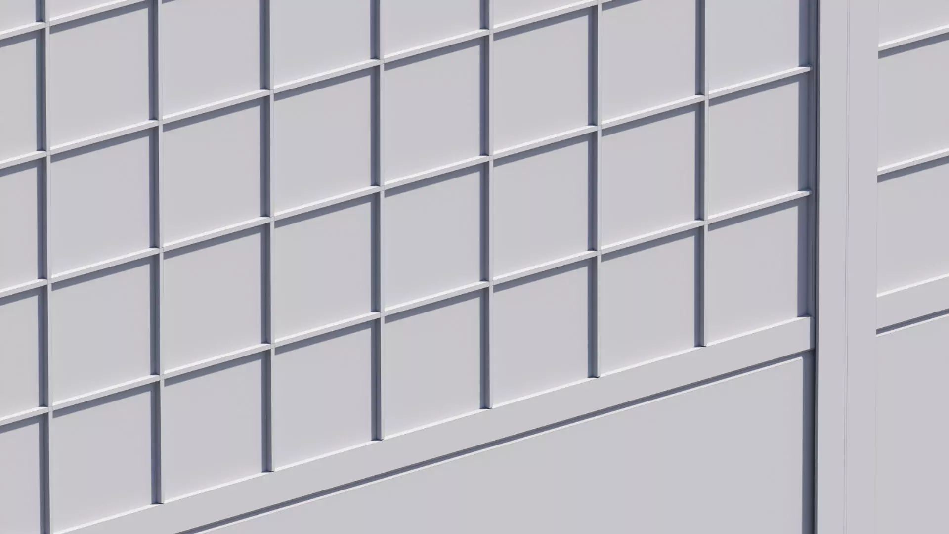 Road car Acoustic noise absorbing fence barrier 3D model_9