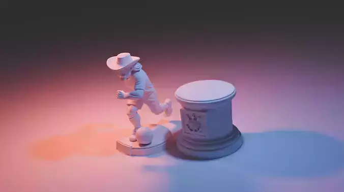 Mascote do Corinthians Mosqueteiro Correndo 3D print model