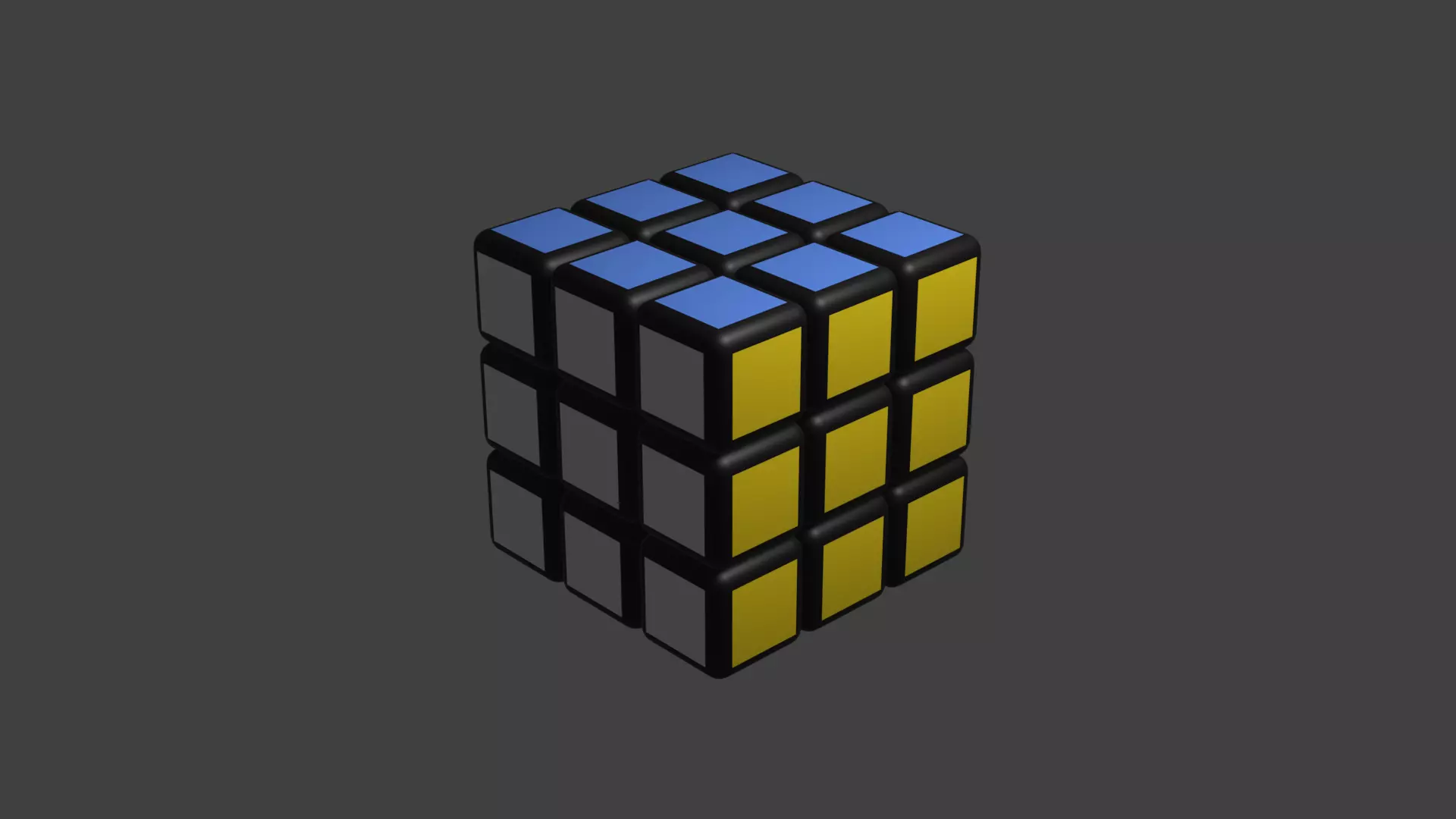Rubik Cube 3D Model with 360 Animation 3D model