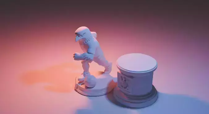 Mascote do Corinthians Gaviao Correndo 3D print model